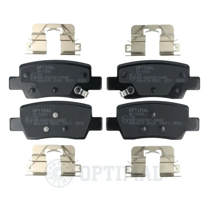 Гальмівні колодки дискові Optimal BP-13043 (фото 1)