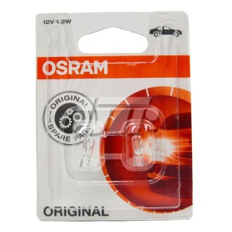 ЛАМПА 12V 1,20 W W2x4.6d BLI STANDARD OSRAM 2721-02b