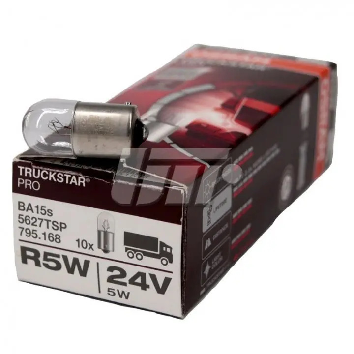 Лампочка R5W Truckstar Pro NextGen (картон, 10 шт, 24В, 5Вт, тип гнізда: BA15S) OSRAM 5627TSP (фото 1)