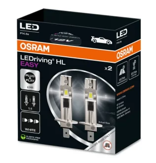 Лампа світлодіодна LED H1 LEDriving HL EASY 12V 6500К (комплект 2 шт.) Характеристики
- Ультра компактні світлодіодні лампи з
геометрією галогенних ламп Н1 - Високошвидкісний вентилятор забезпечує
активне охолодження
- Колірна темпера OSRAM 64150DWESY-2HB