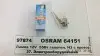 Лампа фарна H3 12v 55w Pк22s Протитуманні фари OSRAM 64151 (фото 1)