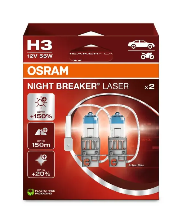 Автолампа галогенова 55W OSRAM 64151NL-2HB (фото 1)