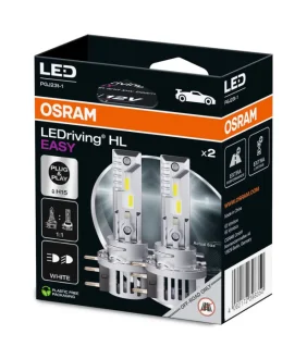 Лампа світлодіодна LED LED H15 LEDriving HL EASY 12V 6500К (комплект 2 шт.) LEDriving HL Easy 64176DWESY-HCB (H15) – високоефективні світлодіодні лампи для авто із системою "підключай та працюй". Завдяки оптимізованому швидкісном OSRAM 64176DWESY-2HB