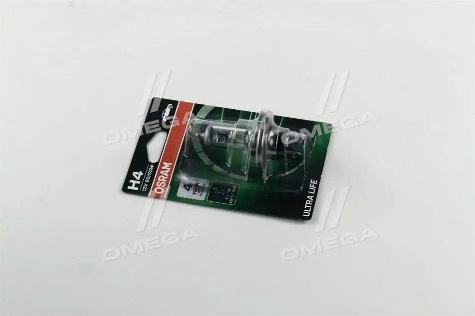 Лампа фарна H4 12V 60/55W P43t ULTRA LIFE 1шт.blister (вир-во) OSRAM 64193ULT-01b (фото 1)
