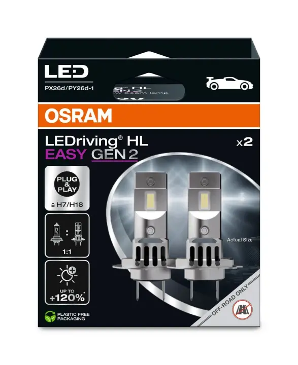 Комплект світлодіодних автоламп OSRAM 64210DWESY2-2HB (фото 1)