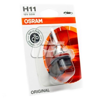 Лампа H11 12V 55W PGJ19-2 BLI STANDARD OSRAM 64211-01b