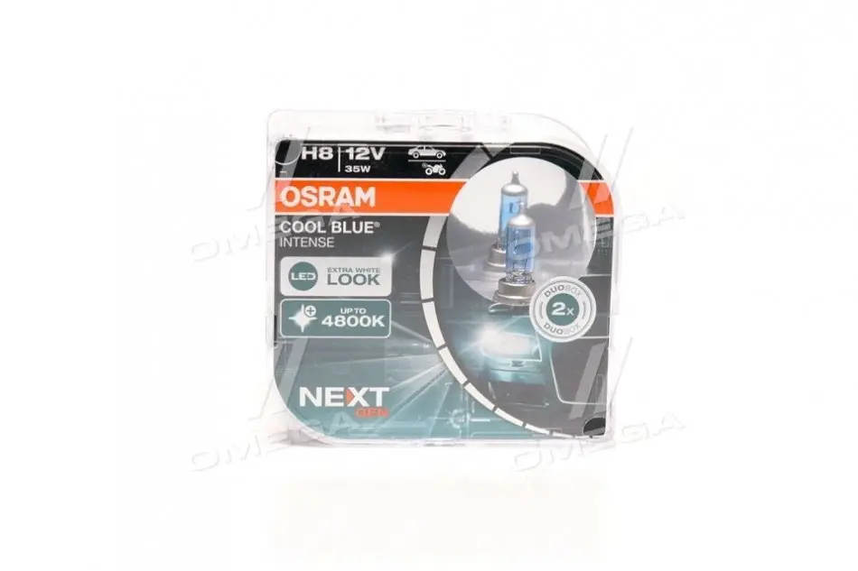 Лампа фарна H8 35W 12V PGJ19-1 COOL BLUE INTENSE Next Gen компл. (вир-во) Упаковка 2 шт. OSRAM 64212CBNHCB (фото 1)