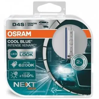 Лампочка D4S Cool Blue Intense NextGen (набір, 2 шт, 42В, 35Вт, тип гнізда: P32D-5) OSRAM 66440CBNHCB