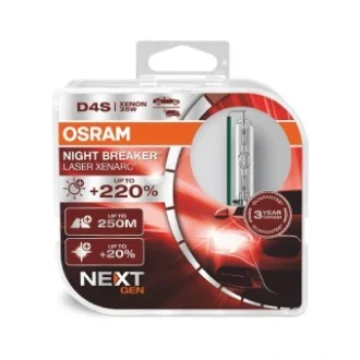 ЛАМПА D4S 35W P32d-5 DUO XENARC NIGHT BREAKER LASER (NEXT GEN) - заміна на 66440XN2-2HB OSRAM 66440XNNHCB