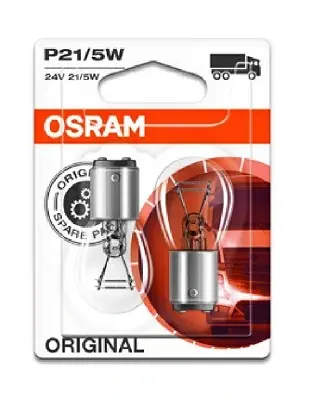 ЛАМПА P21/5W 24V 21W BAY15d BLI STANDARD - знято з виробництва OSRAM 7537-02b (фото 1)