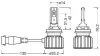 Лампа світлодіодна LED HB4(9006)/HIR2 LEDriving HL BRIGHT 12V 6000К (комплект 2 шт.) OSRAM 9006DWBRT2HFB (фото 2)