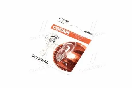 Фото 1 - лампа розжарювання W16W12V 16W W 2,1X9,5d ORIGINAL LINE (blister 2 шт) OSRAM 921-02B Лампа розжарювання W16W12V 16W W 2,1X9,5d ORIGINAL LINE (blister 2 шт) OSRAM 921-02B (фото 1)