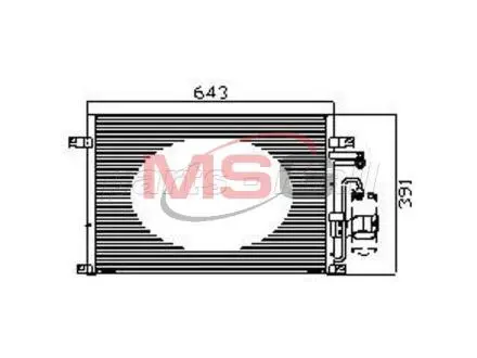Конденсатор, кондиционер PARTS-MALL PXNCC-039