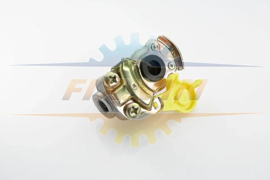 Головка сполучна причіп, гальмівна магістраль жовта M16x1.5 PE AUTOMOTIVE 076.911-00A (фото 1)
