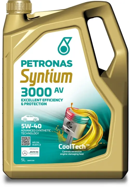 Олива 5W40 SYNTIUM 3000 AV (5L) (VW 505.00/505.01/MB 229.51/RN0700/RN0710) (API SN) (ACEA C3) Petronas 70179M12EU (фото 1)