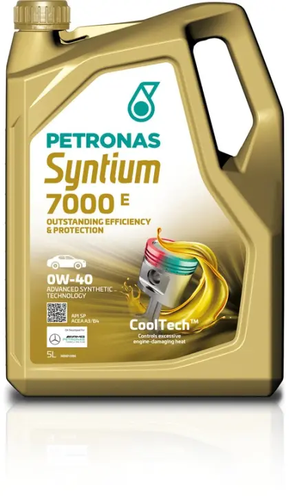 Олива 0W40 SYNTIUM 7000 E (5L) (MB 229.5/MB 229.3/VW 502.00/505.00/LL-01/RN0710/Ford WSS-M2C937-A) Petronas 70722M12EU (фото 1)