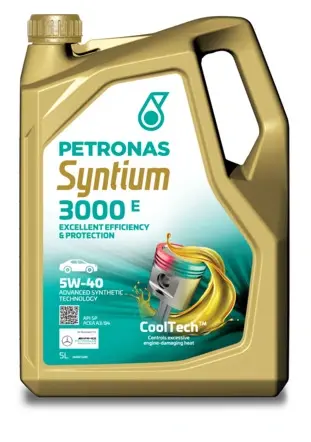 Олива 5W40 SYNTIUM 3000 E (5L) (MB 229.5/VW 502.00/505.00/LL-01/RN0700/RN0710) (API SP)(ACEA A3/B4) Petronas 70731M12EU (фото 1)