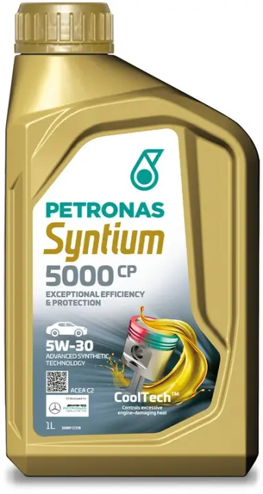 Олива 5W30 SYNTIUM 5000 CP (1L) (MB229.51/MB229.52/MB226.52/Renault RN17/PSA B71 2290) Petronas 70830E18EU (фото 1)