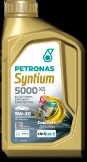 Олива 5W30 SYNTIUM 5000 XS (1L) GM Dexos 2 (API SN/ACEA C2/C3) Petronas 70956E18EU