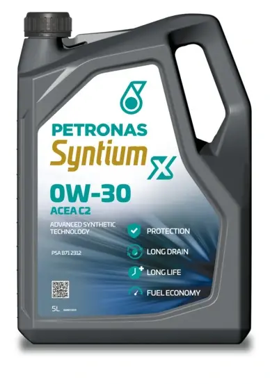 Олива 0W30 SYNTIUM X (5L) (PSA B71 2312/ACEA C2) Petronas 70981M12EU (фото 1)