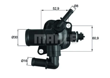 CITROEN CITROEN термостат Nemo,Fiat Doblo,Fiorino,Opel Combo Tour,Peugeot 1.3 HDi/CDTi 09 PEUGEOT/CITROEN 1607738580