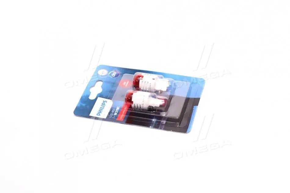 Лампа светодиодная W21 LED red Ultinon Pro3000, 12V, 1,75W W3x16d компл. (пр-во Philips) PHILIPS 11065U30RB2 (фото 1)