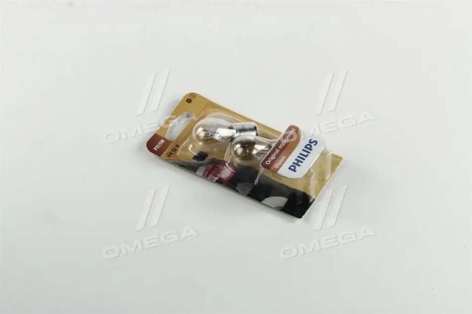 Лампа розжарювання P21/5W12V 21/5W BAY15d (blister 2шт) (вир-во Philips) PHILIPS 12499B2 (фото 1)