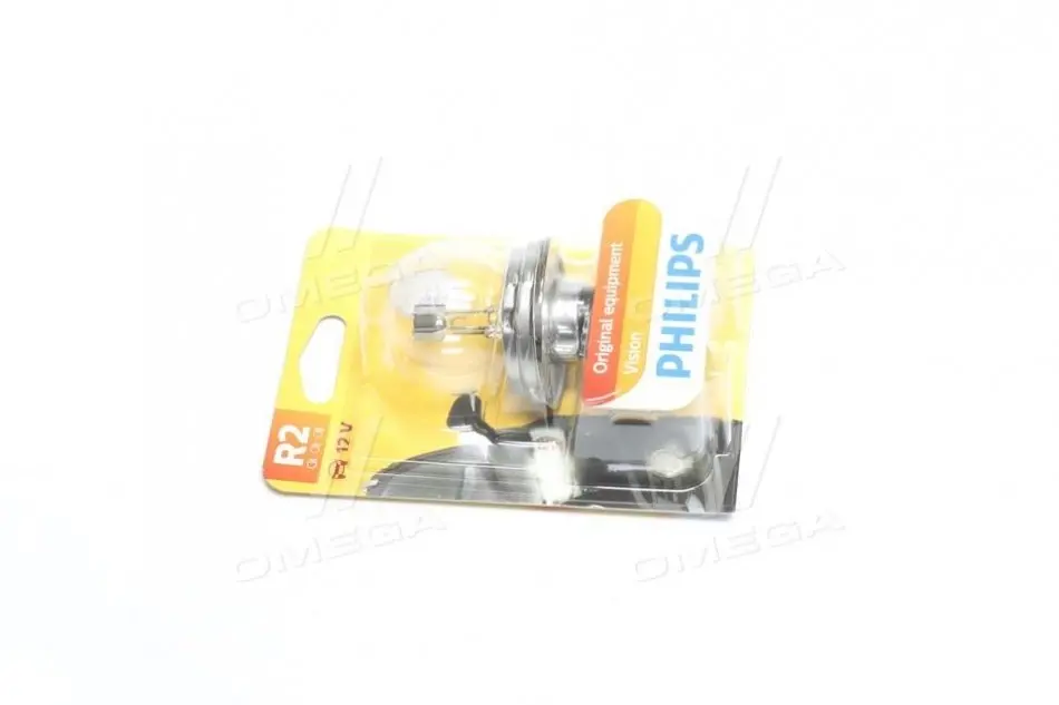 Лампа розжарювання R2 12V 45/40W P45t-41 STANDARD 1шт blister (вир-во Philips) PHILIPS 12620B1 (фото 1)