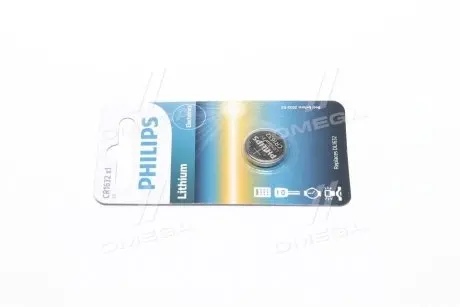 Батарейка CR1632 - 3.0V coin 1-blister (16.0x 3.2) - Lithium (вир-во Philips) PHILIPS CR1632/00B
