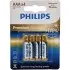 Батарейки циліндричні, лужні PHILIPS LR03M4B/10 (фото 1)
