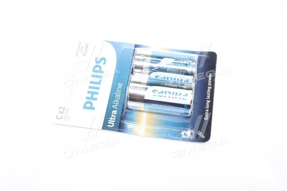 Батарейка LR14/ C Ultra Alkaline (Blister 2шт) (вир-во Philips) PHILIPS LR14E2B/10 (фото 1)