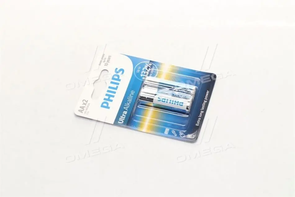 Батарейка LR6/AA Ultra Alkaline Blister 2шт (вир-во Philips) PHILIPS LR6E2B/10 (фото 1)