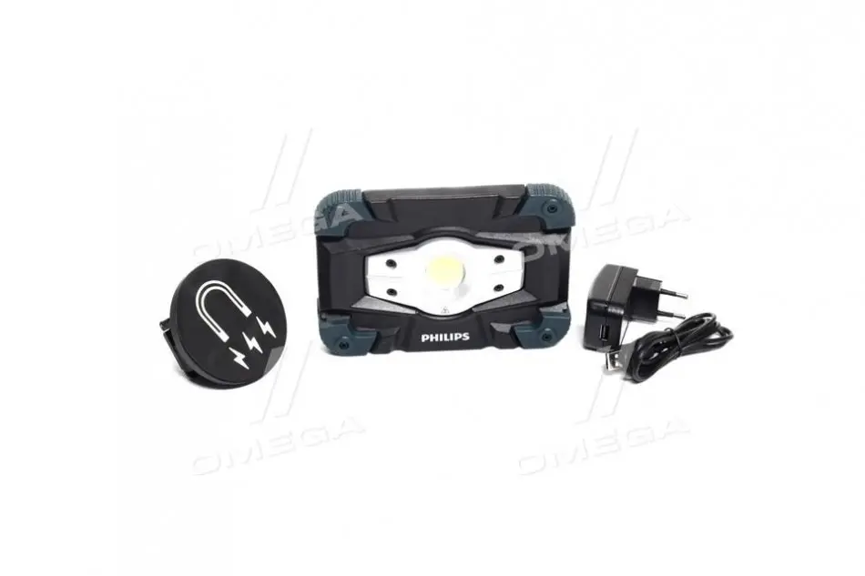 Фонарь светодиодный ECOPRO50 LED LAMP RC520 3.7V (пр-во Philips) Philips EcoPro50 предназначен для освещения больших площадей, а потому идеально подходит для освещения рабочего участка, временного использования в качестве настенного светильника или в PHILIPS RC520C1 (фото 1)