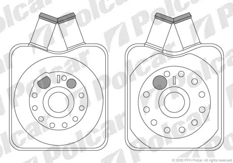 Радіатори масла POLCAR/SRL 1308L8-1