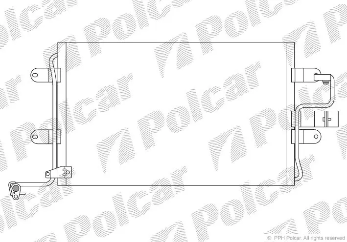 Радіатори кондиціонера POLCAR/SRL 1323K8C2 (фото 1)