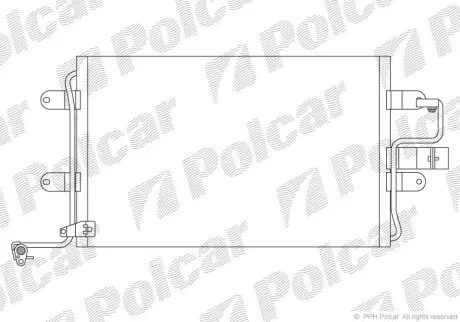 Радіатори кондиціонера POLCAR/SRL 1323K8C2
