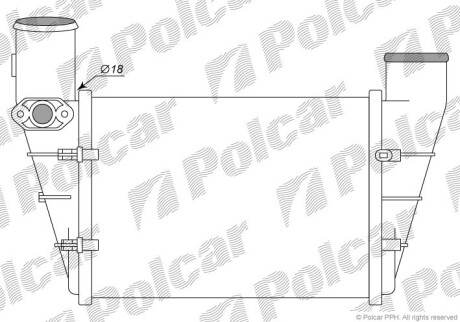 Радіатори повітря (Інтеркулери) POLCAR/SRL 1324J8-1