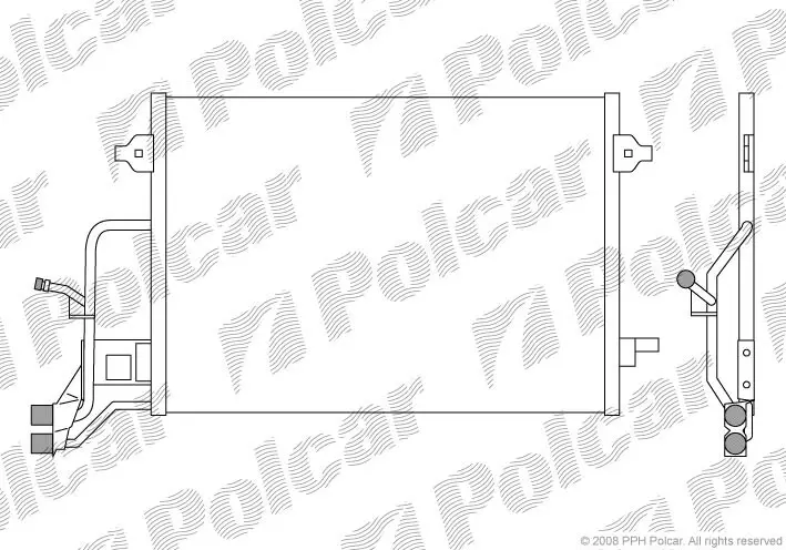 Радіатори кондиціонера POLCAR/SRL 1324K8C2 (фото 1)