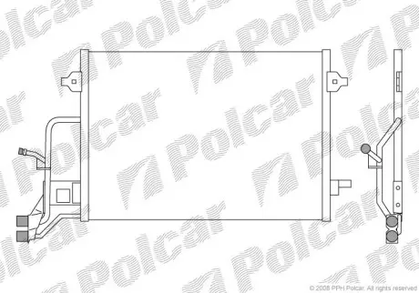 Радіатори кондиціонера POLCAR/SRL 1324K8C2
