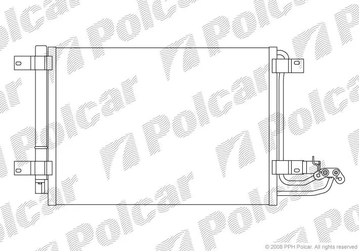 Радіатори кондиціонера POLCAR/SRL 1331K8C1 (фото 1)