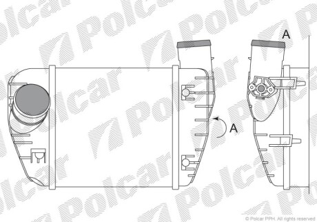 Радіатори повітря (Інтеркулери) POLCAR/SRL 1338J8-5