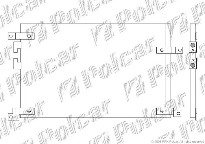 Радіатори кондиціонера POLCAR/SRL 1408K8C1 (фото 1)