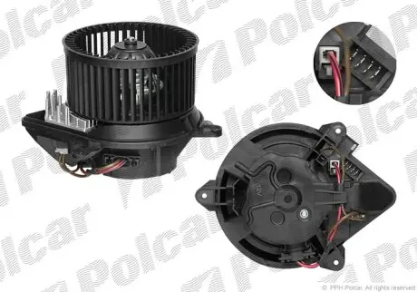 Вентилятор кабіни POLCAR/SRL 2324NU-2