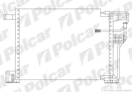 Радіатори кондиціонера POLCAR/SRL 2405K8B3