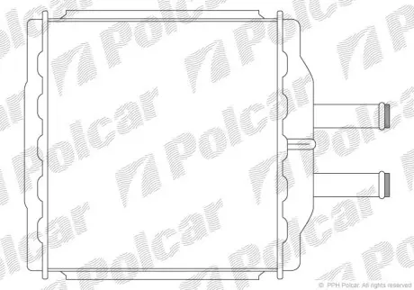 Радіатори обігріву POLCAR/SRL 2505N8-1