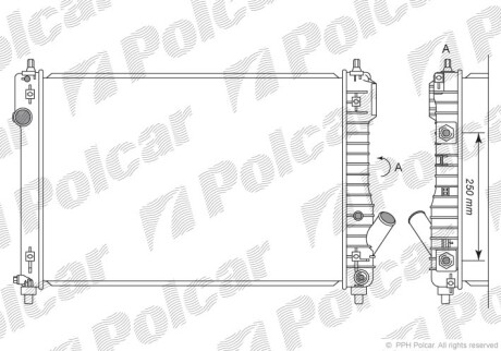 Радіатори охолодження POLCAR/SRL 2515083K