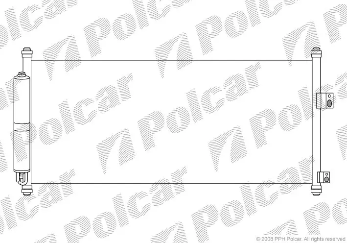 Конденсатор MAZDA 6 (GG) 1.8-2.3 POLCAR/SRL 2758K8C1 (фото 1)