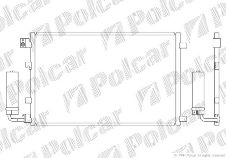 Радіатори кондиціонера POLCAR/SRL 2759K8C4S