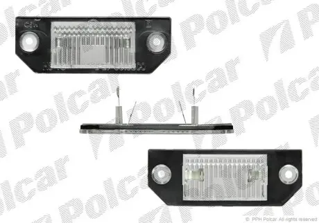 Ліхтар номерного знаку FORD FOCUS C-MAX, FOCUS II 10.03-09.12 POLCAR/SRL 3202959E