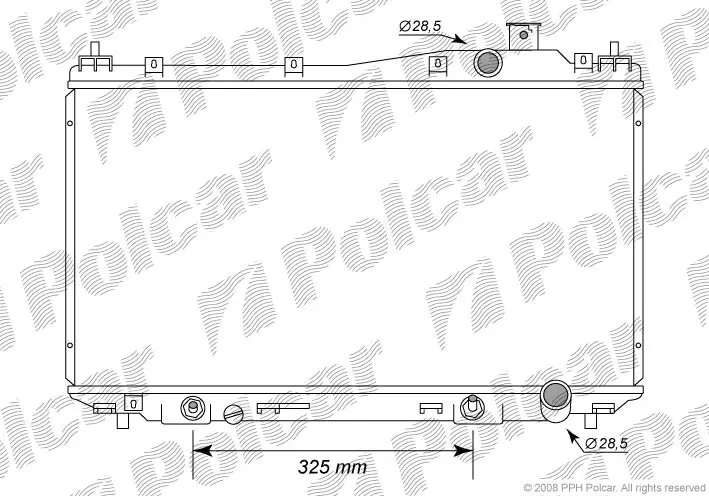 Радіатори охолодження POLCAR/SRL 382508-2 (фото 1)
